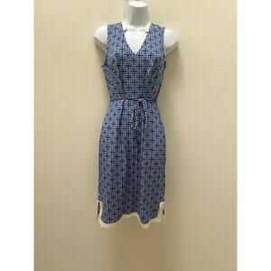 Ann Taylor Geometric Print Sleeveless Dress